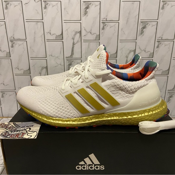 adidas Other - Adidas Ultraboost 5.0 DNA White Gold Running Training Gym Ultra Boost Mens Sizes